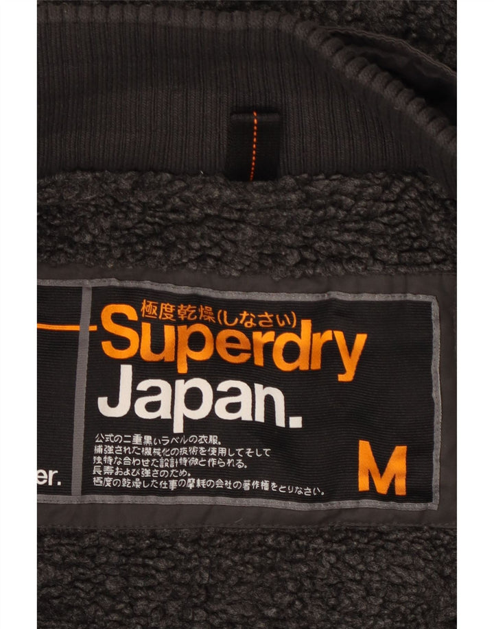 Ανδρικό μπουφάν Parka με κουκούλα Superdry UK 38 Medium Grey Polyester