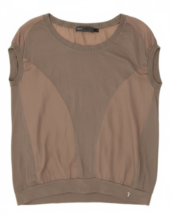 Γυναικείο μπλουζάκι Trussardi Jeans Top 10 Small Grey Colourblock