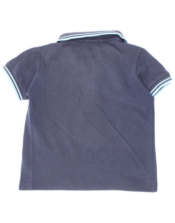 Fred Perry Baby Boys Polo Shirt 18-24 Months Navy Blue Striped Cotton