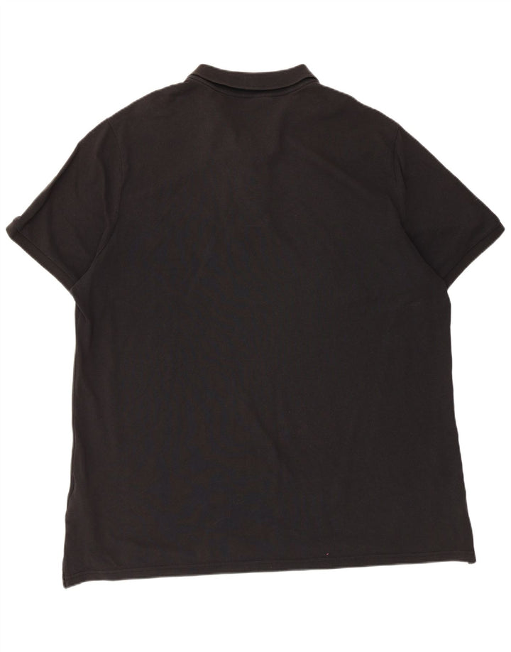 Ανδρικό μπλουζάκι πόλο Nike 2XL μαύρο βαμβακερό