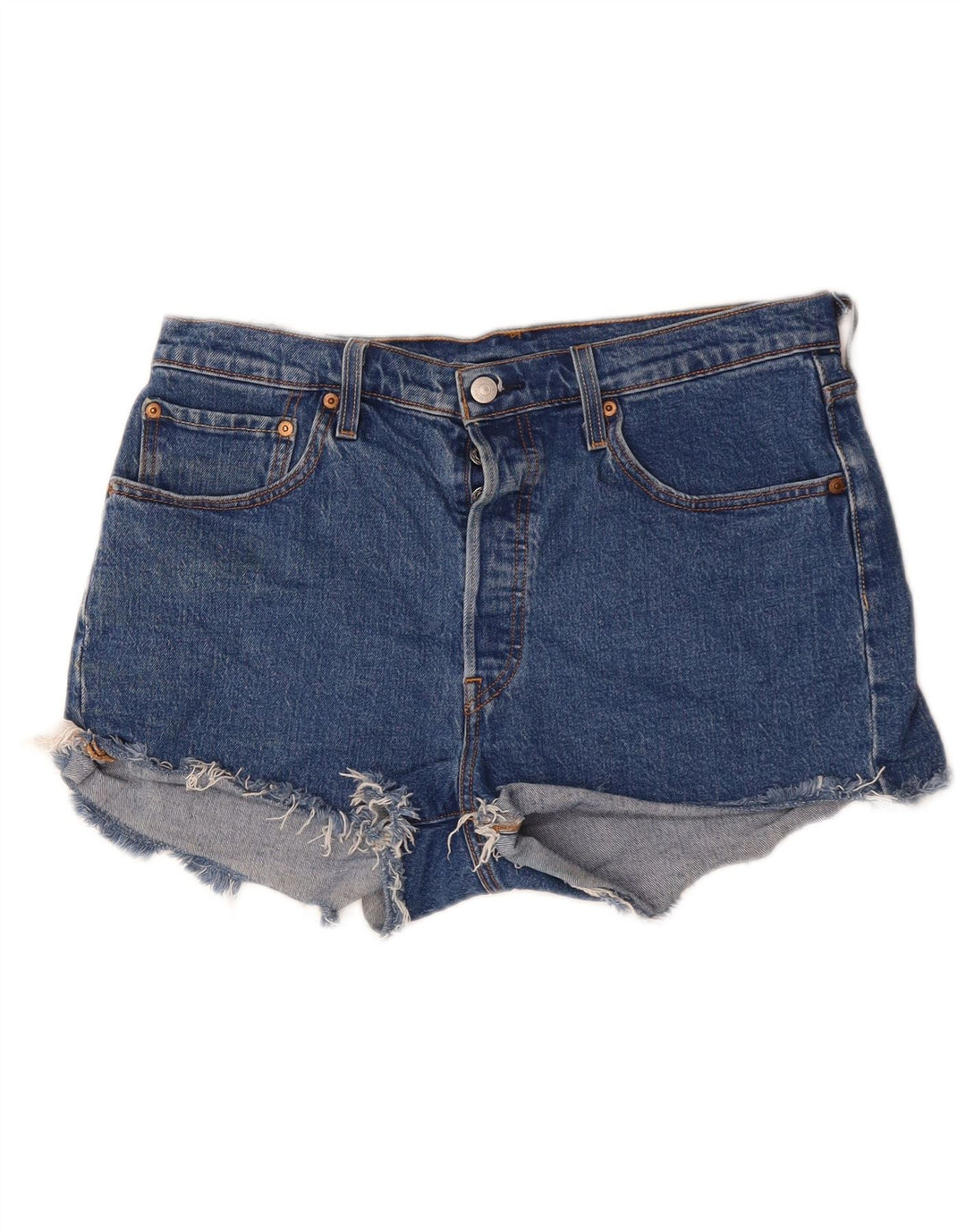 Γυναικείο τζιν σορτς Levi's 501 W32 μεγάλο μπλε βαμβακερό