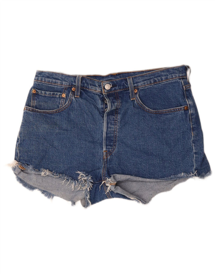 Γυναικείο τζιν σορτς Levi's 501 W32 μεγάλο μπλε βαμβακερό