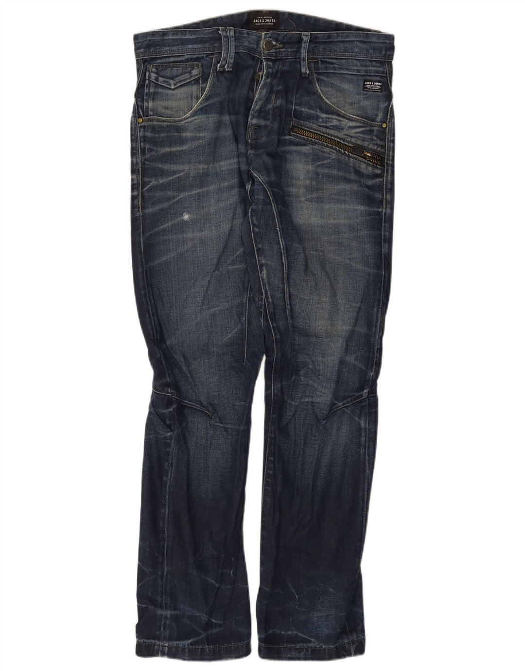 Jack & Jones Ανδρικό τζιν ίσιο W32 L32 Μπλε βαμβακερό