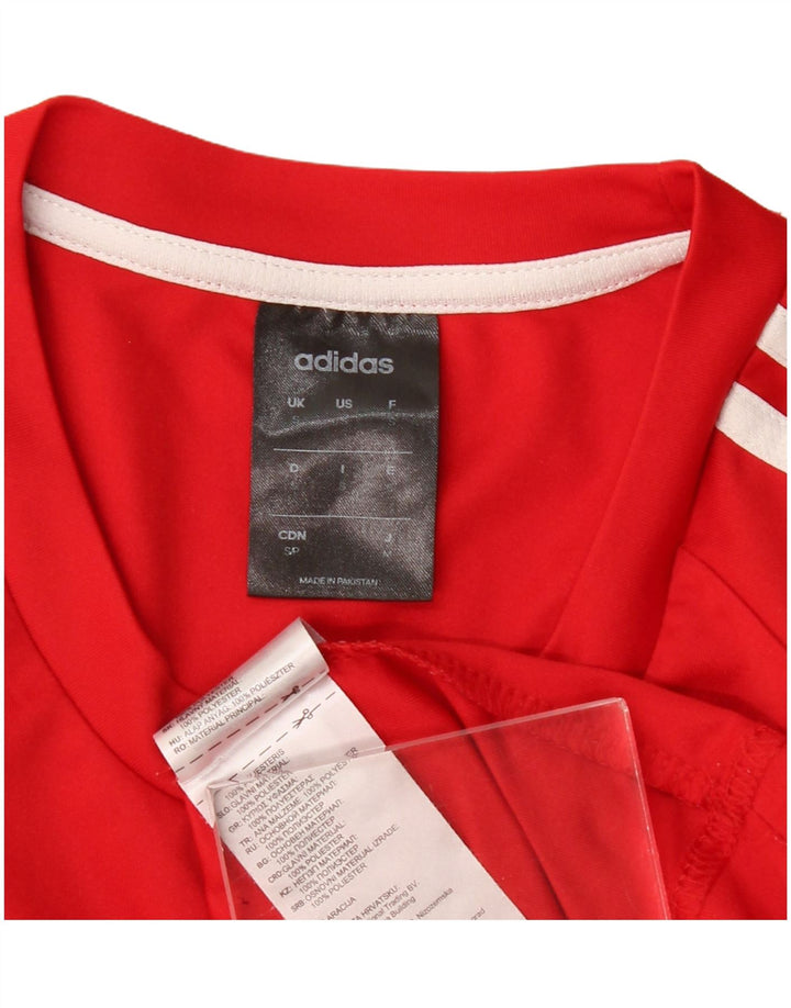 Ανδρικό T-Shirt Adidas Top Small Red Polyester