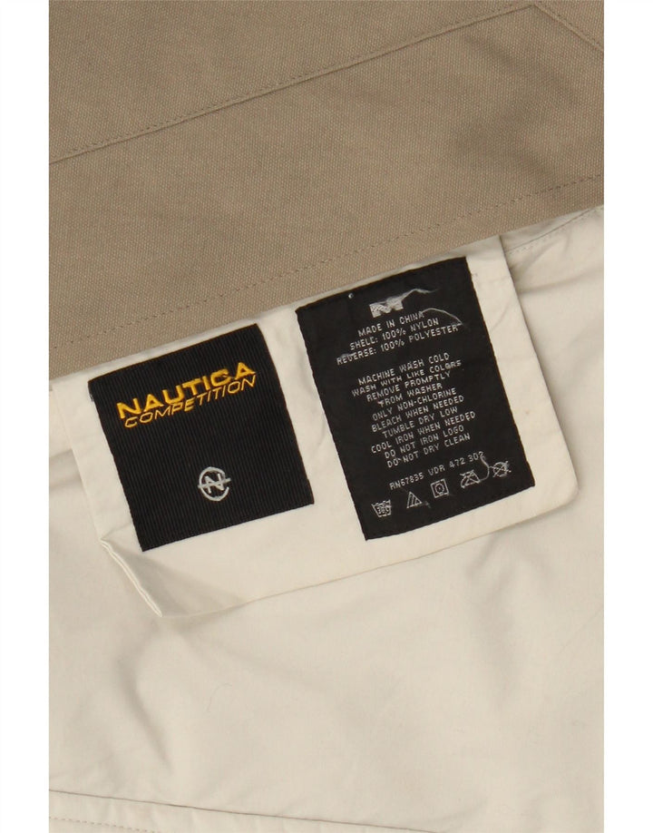 Ανδρικό γραφικό τζάκετ αντιανεμικό Nautica UK 38 Medium Beige Colourblock