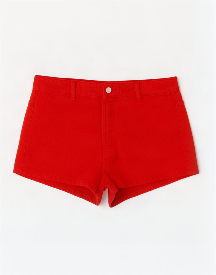Zara Γυναικείο Casual Σορτς EU 38 Small W28 Κόκκινο βαμβακερό