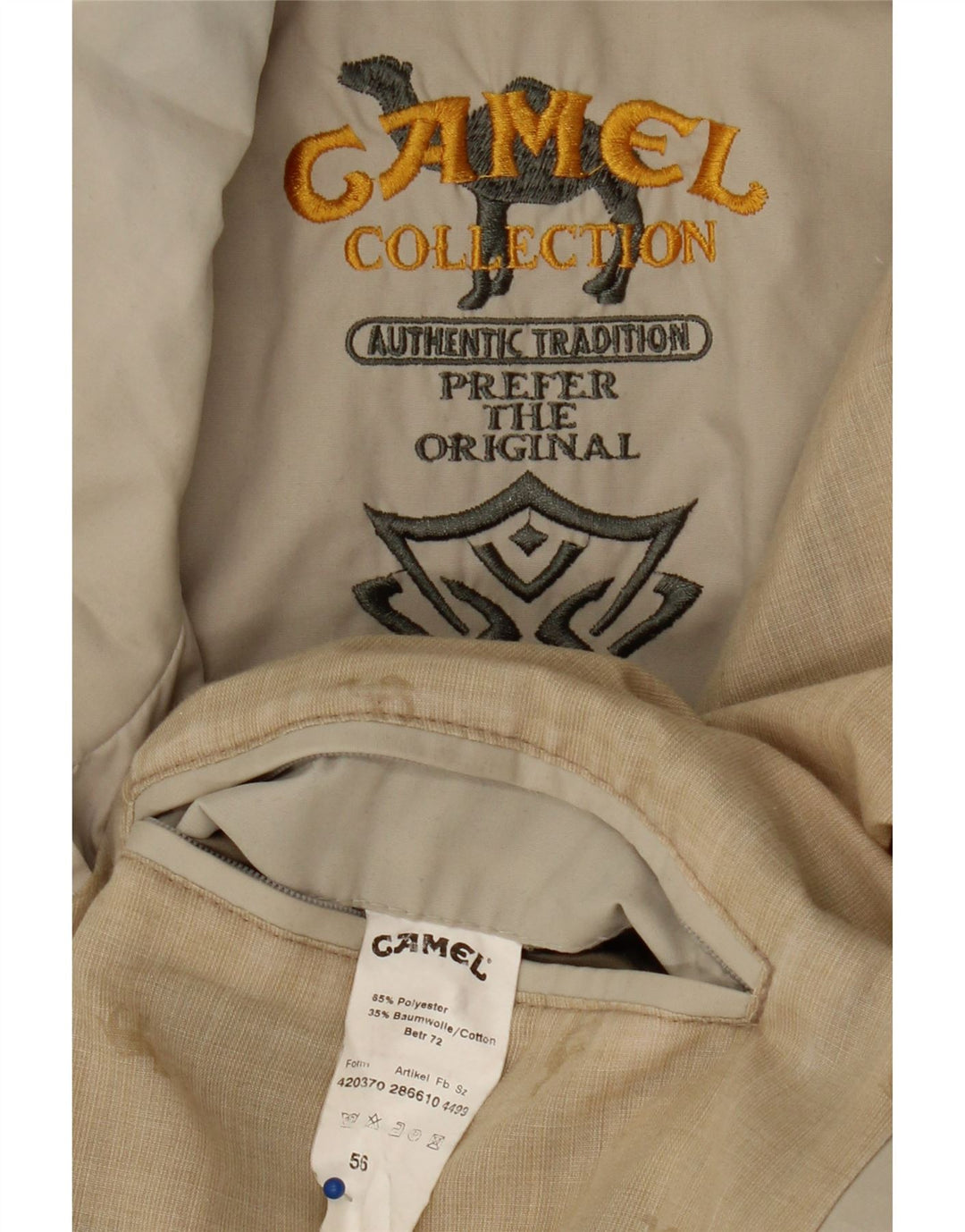 CAMEL ACTIVE Mens Utility Jacket IT 56 3XL Grey Colorblock Polyester