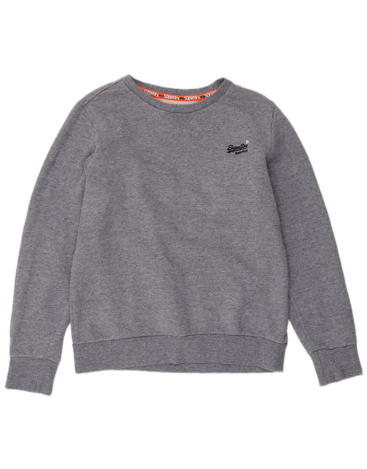 Γυναικείο φούτερ SUPERDRY Jumper UK 18 XL Γκρι βαμβακερό