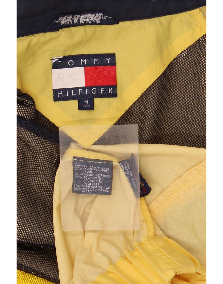Tommy Hilfiger Ανδρικό μπουφάν βροχής με κουκούλα UK 38 Medium Yellow Nylon