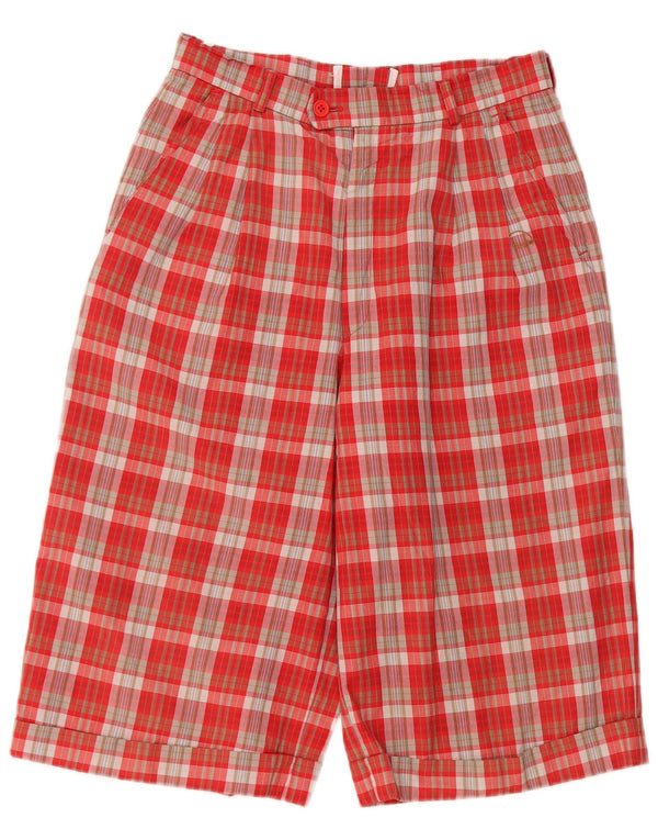Bogner Γυναικείο σορτς Chino με ψηλόμεσο σορτς EU 38 Medium W26 Red Check