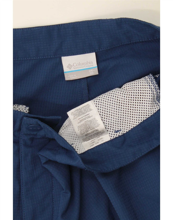 Ανδρικό σορτς Cargo Columbia W36 Large Navy Blue Check Polyester