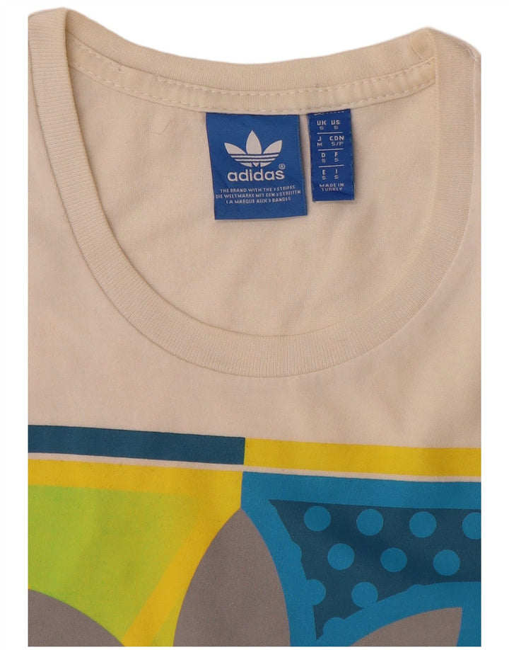 Ανδρικό γραφικό T-shirt Adidas Top Small White