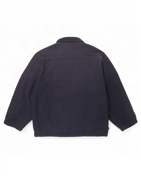 Champion Ανδρικό Fleece Jacket UK 40 Large Navy Blue Colorblock Πολυεστέρας
