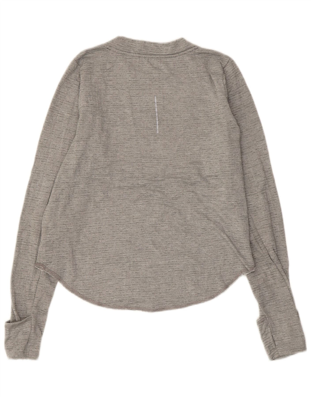 Nike γυναικεία Dri Fit Oversized Top μακριά μανίκια UK 10 Small Grey Flecked