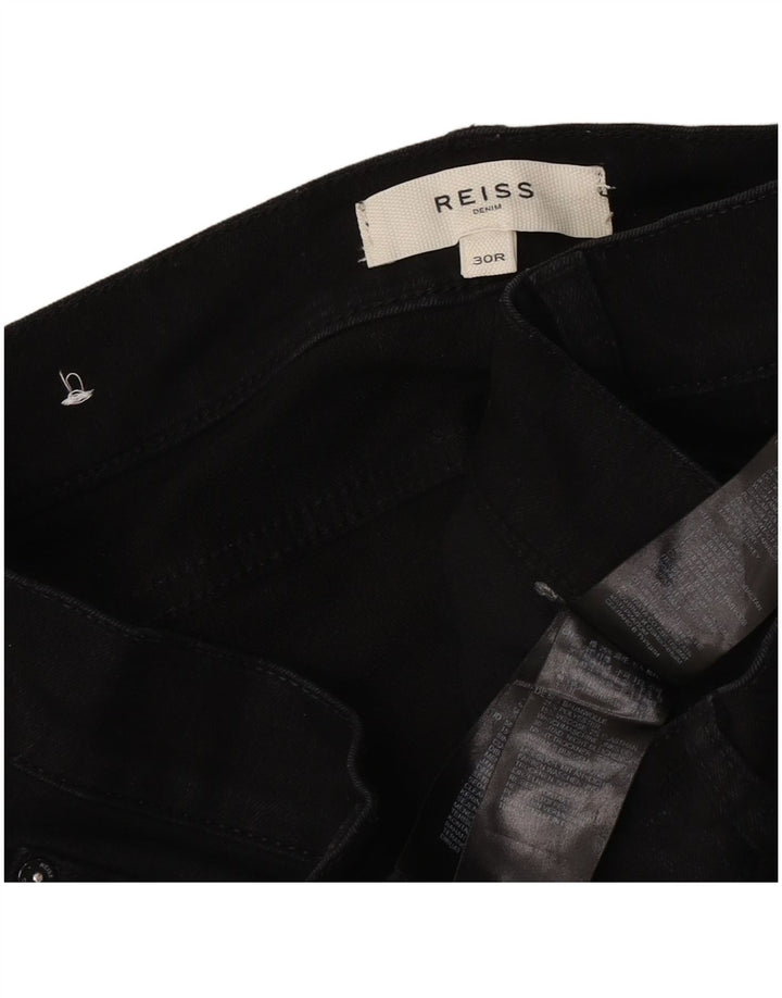 Reiss Γυναικείο Slim Jeans W30 L32 Μαύρο βαμβακερό