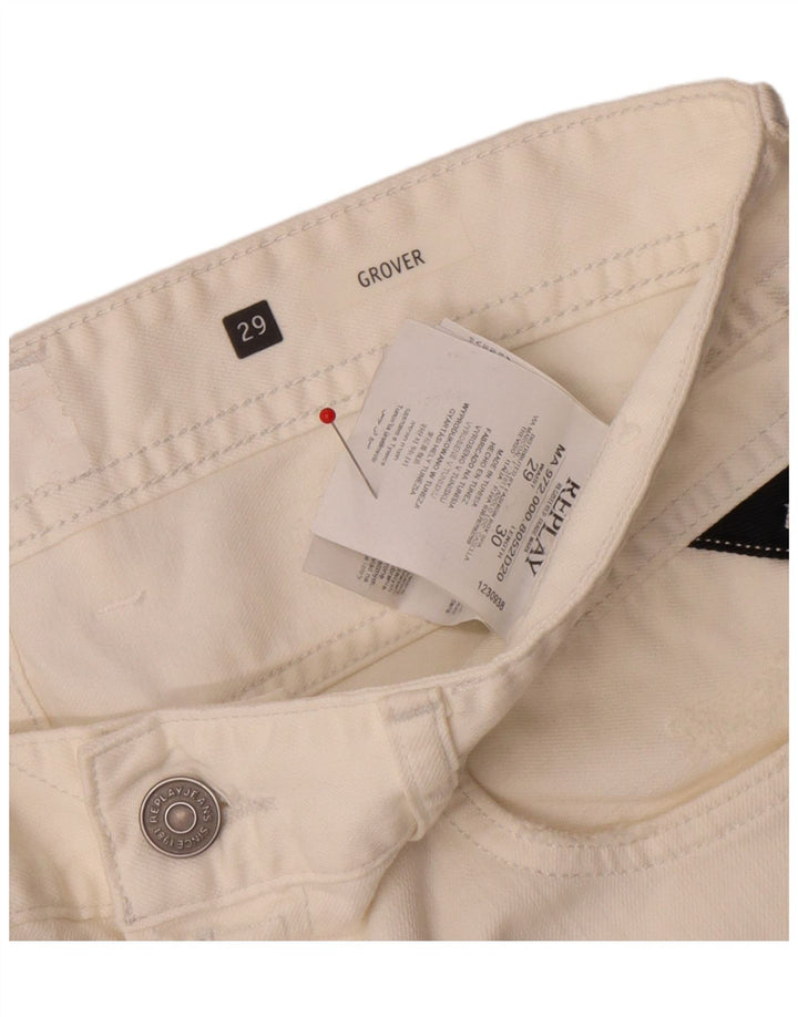 Replay Γυναικείο Grover Slim Jeans W29 L30 Λευκό βαμβακερό