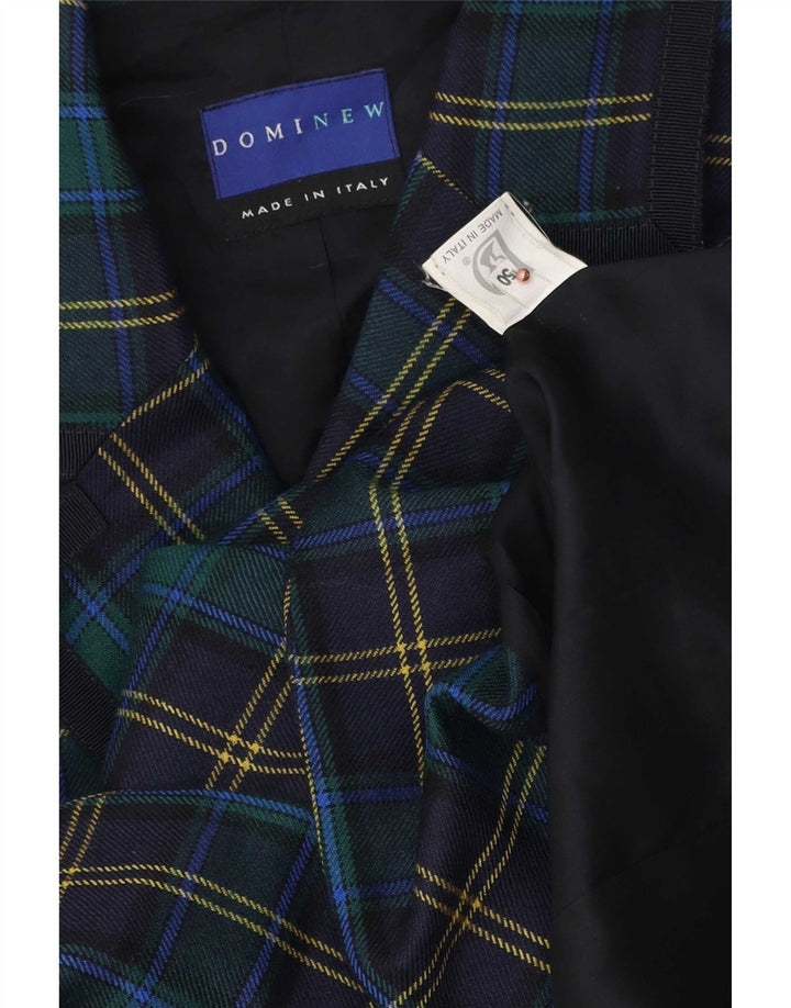 Dominew Γυναικείο Μπουφάν Blazer IT 50 XL Green Check Virgin Wool