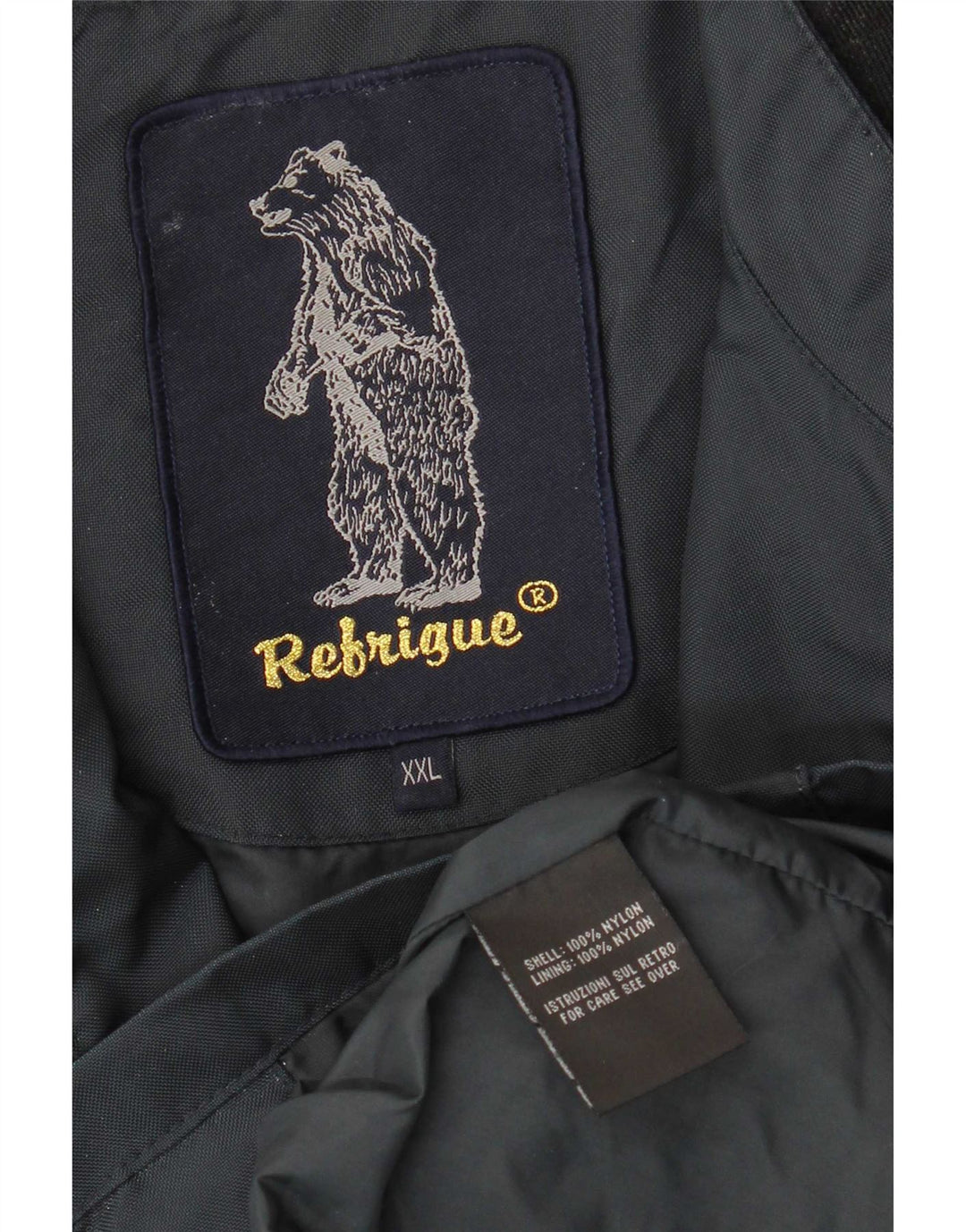 Ανδρικό μπουφάν Refrigue Bomber UK 44 2XL Navy Blue Colorblock Nylon