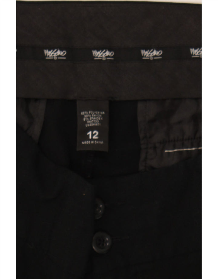 MOSSIMO Womens Flare Chino Trousers US 12 Large W32 L31 Black Polyester Vintage Mossimo and Second-Hand Mossimo from Messina Hembry 