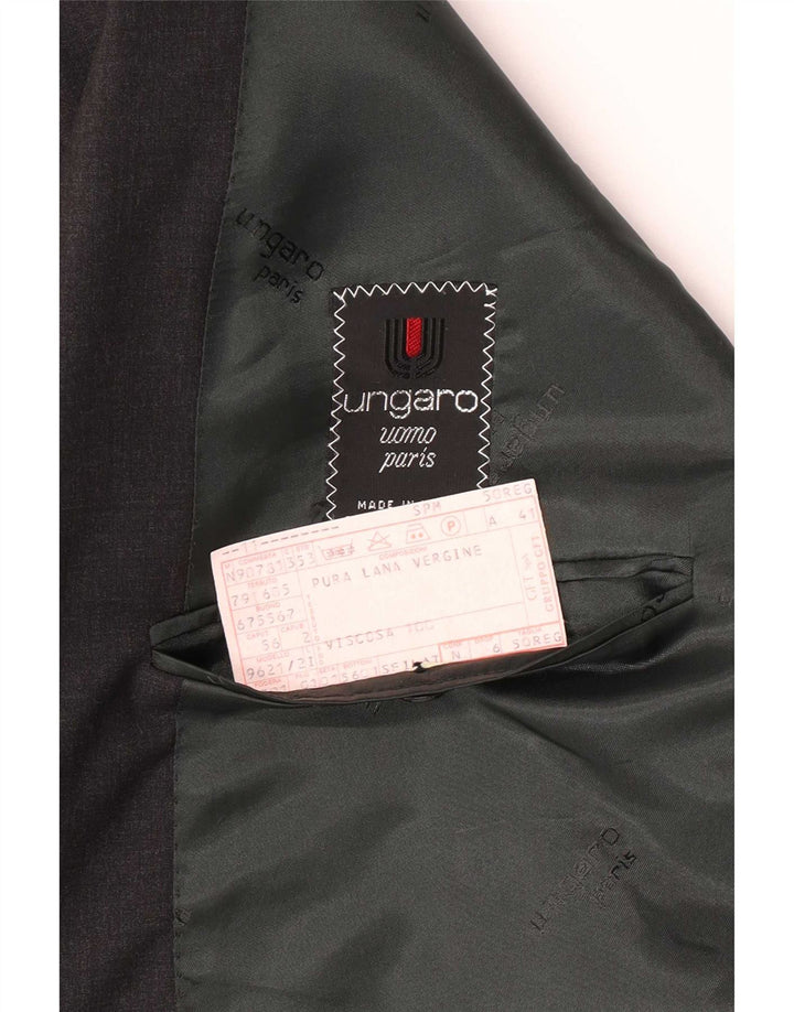 Ungaro Ανδρικό σακάκι με διπλό στήθος IT 50 μεγάλο γκρι παρθένο μαλλί