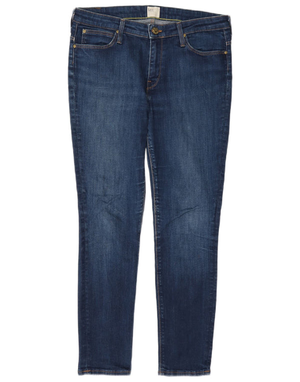 Lee Womens Scarlett Skinny Jeans W32 L31 Navy Blue Cotton