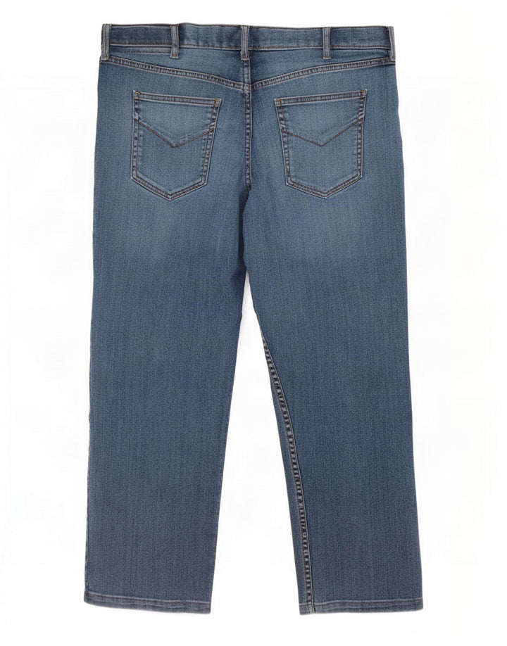 Ανδρικό τζιν Marks & Spencer Regular Cropped W38 L25 Μπλε βαμβακερό