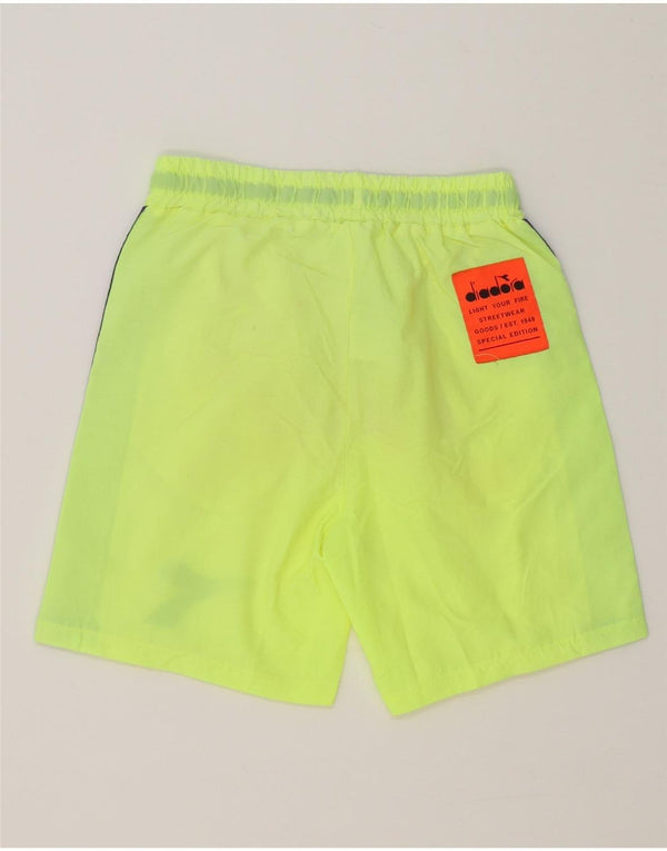 Diadora Boys Graphic Sport Short 7-8 Years Green Colourblock Polyester