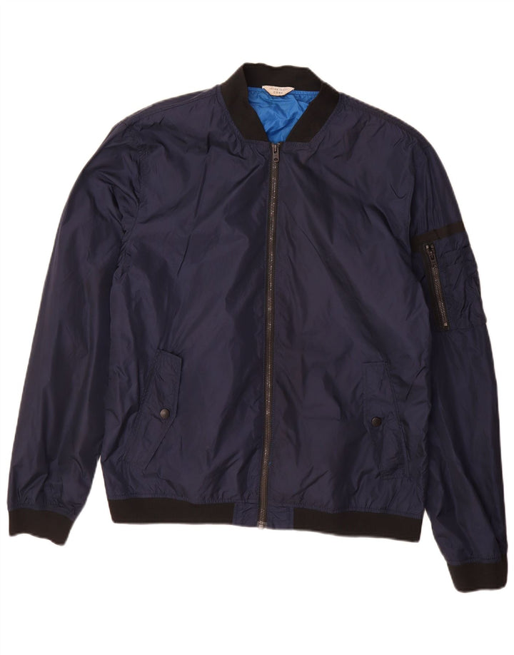 Jack & Jones Ανδρικό Bomber Jacket UK 40 Large Navy Blue Nylon