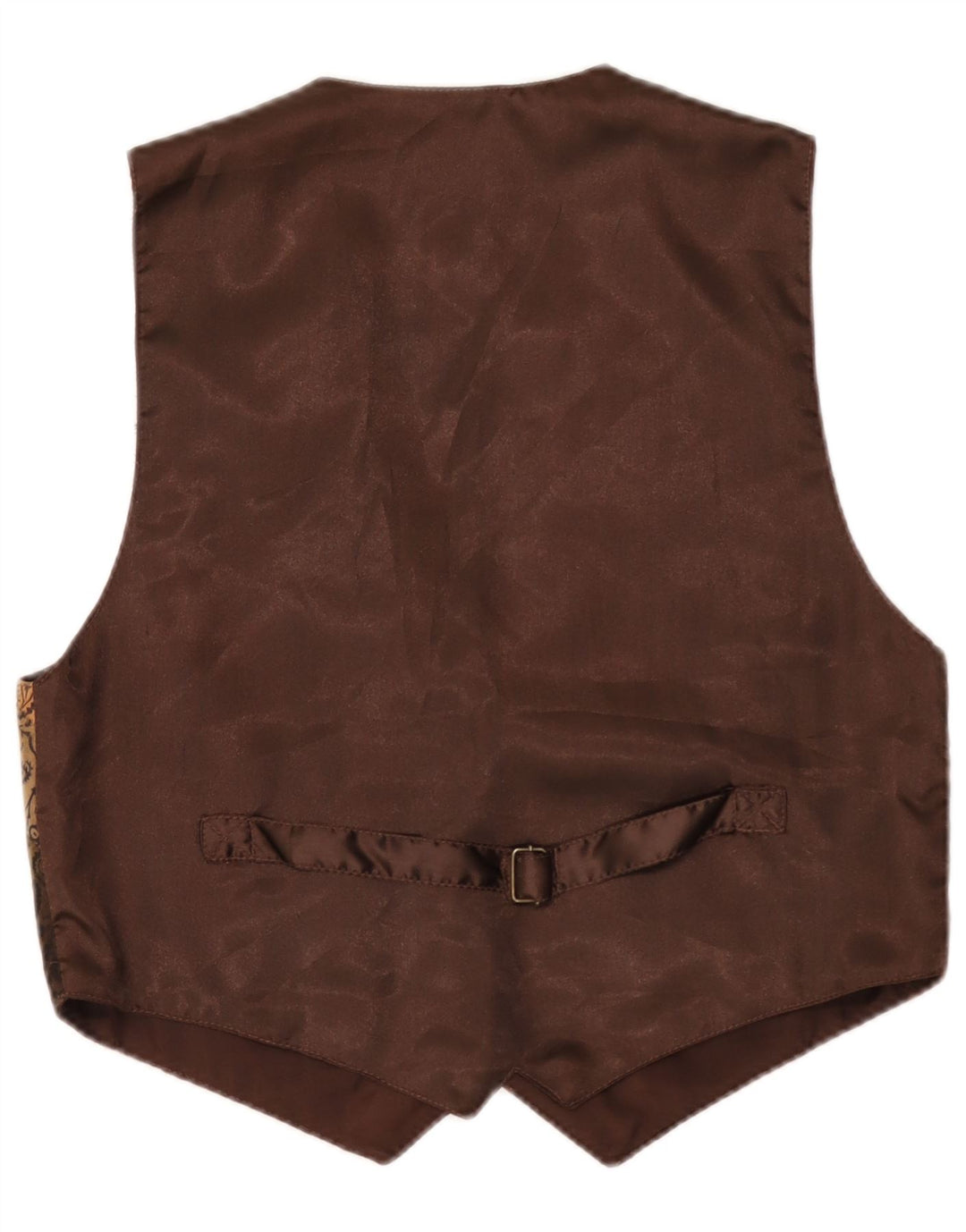 Vintage Ανδρικό Γιλέκο Μεγάλο Καφέ Δερμάτινο Paisley