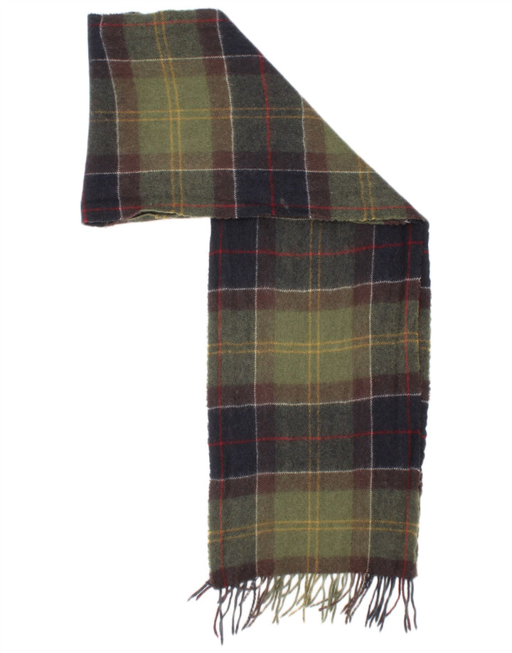 Ανδρικό ορθογώνιο φουλάρι Barbour One size Πράσινο καρό μαλλί