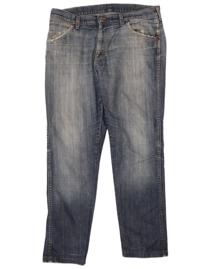 Ανδρικό τζιν Wrangler ίσιο W36 L30 Μπλε βαμβακερό