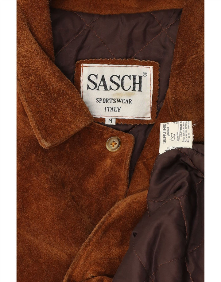 Sasch Ανδρικό Suede Jacket UK 38 Medium Brown Δερμάτινο