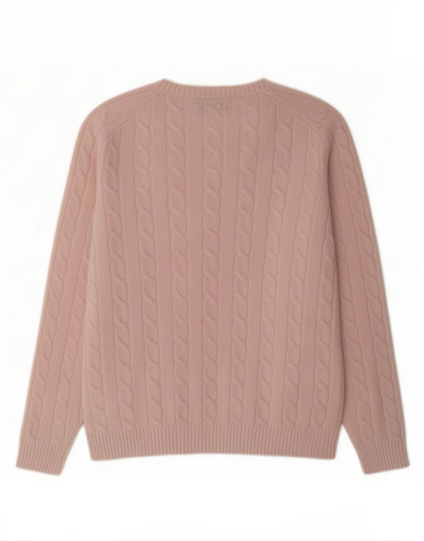 Gant Γυναικείο πουλόβερ με λαιμόκοψη UK 14 Medium Pink