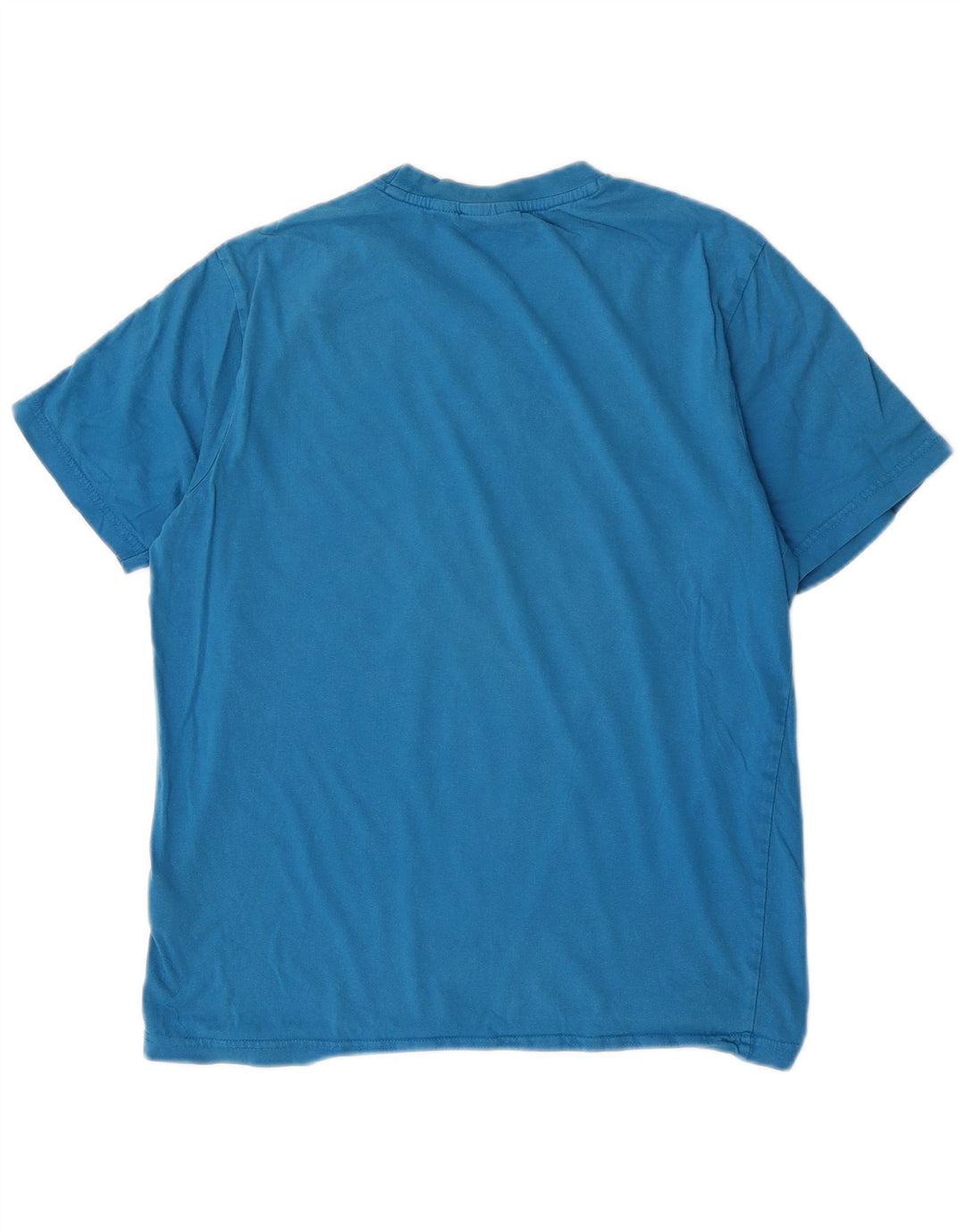 Ανδρικό γραφικό T-Shirt Fila Top από μεσαίο μπλε βαμβακερό