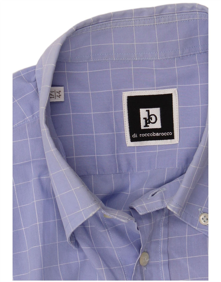 Ανδρικό πουκάμισο Roccobarocco Μέγεθος 44 17 1/2 XL Blue Check