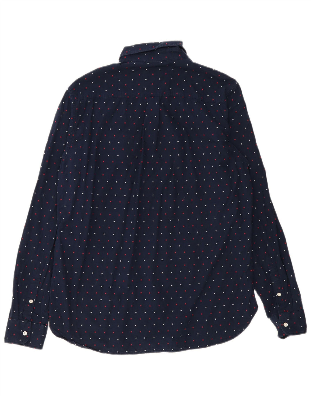 Ανδρικό πουκάμισο με κανονική εφαρμογή SUPERDRY Μεγάλο μπλε ναυτικό βαμβακερό στίγμα