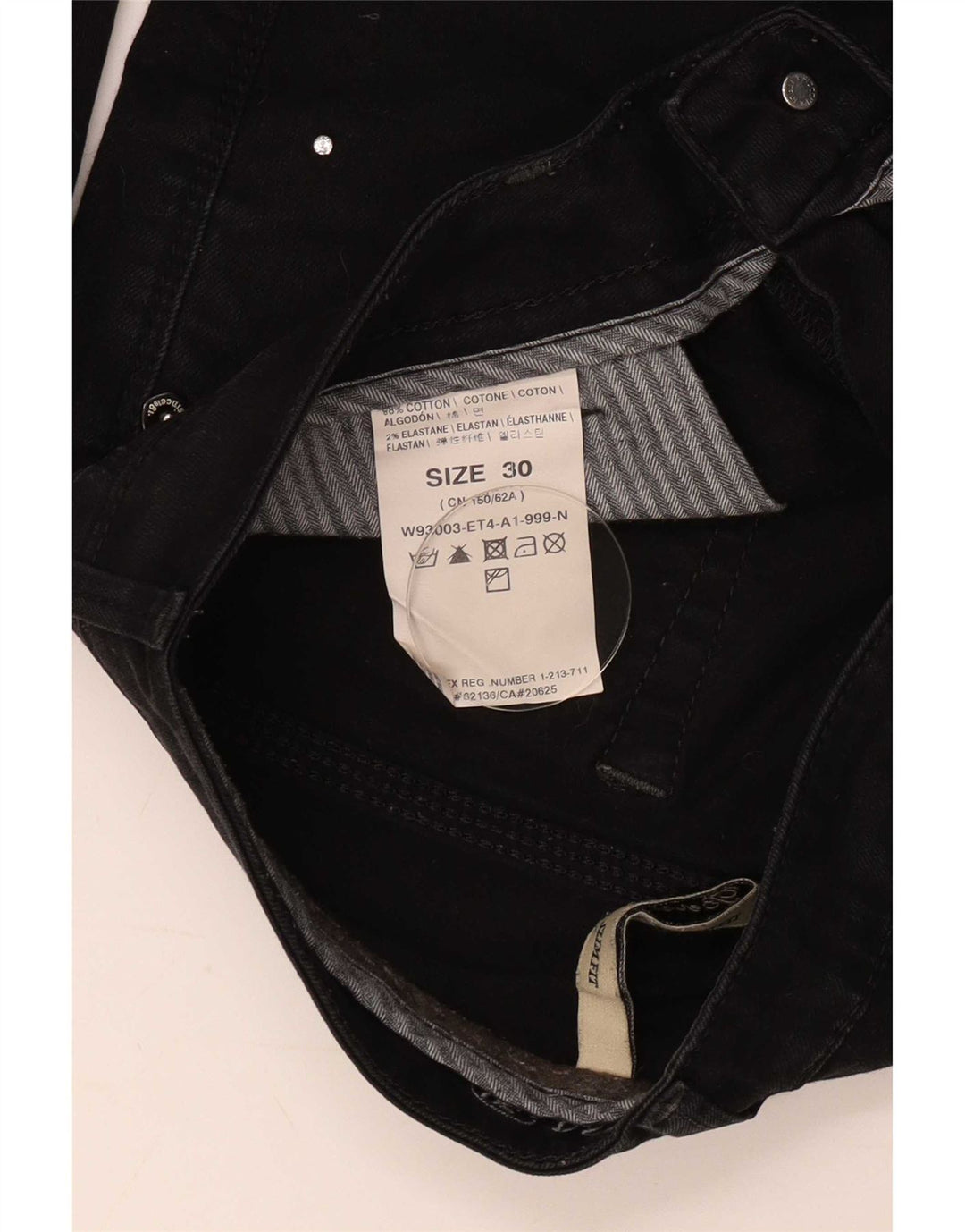 Guess Γυναικείο Slim Jeans W30 L29 Μαύρο βαμβακερό