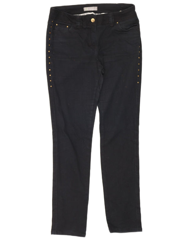 Marks & Spencer Γυναικεία Skinny Jeans UK 10 Small W30 L28 Black Cotton