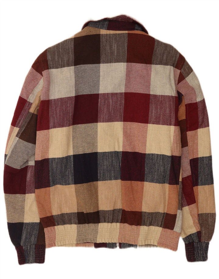 Zara Ανδρικό Bomber Jacket UK 38 Μεσαίο Πολύχρωμο Βαμβακερό Check