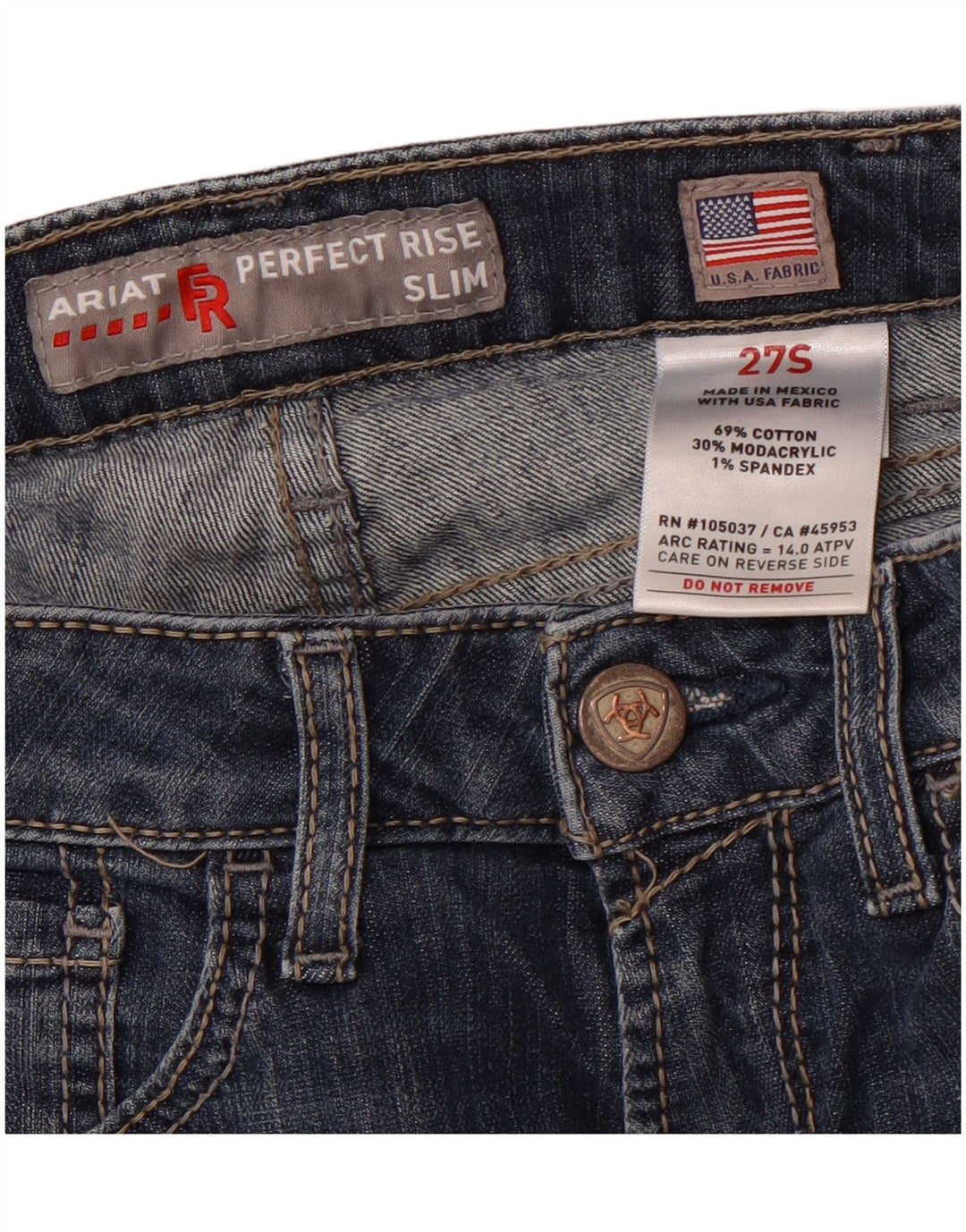 ARIAT Γυναικείο Slim Jeans W27 L26 Navy Blue Cotton