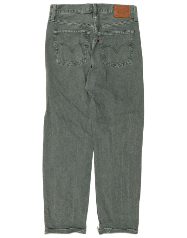 LEVI'S Γυναικείο τζιν 501 ίσιο W27 L28 Πράσινο βαμβακερό