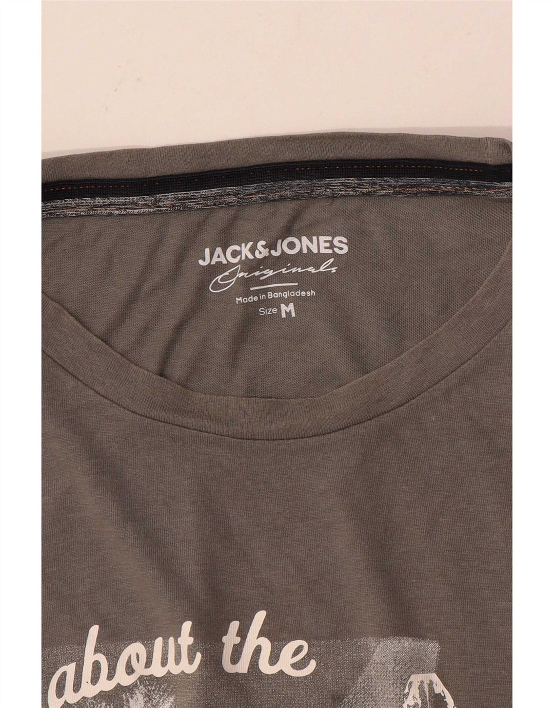 Ανδρικό γραφικό μπλουζάκι Jack & Jones Top Medium Grey
