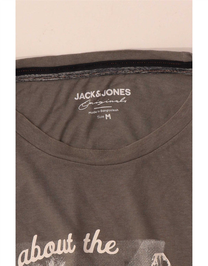 Ανδρικό γραφικό μπλουζάκι Jack & Jones Top Medium Grey