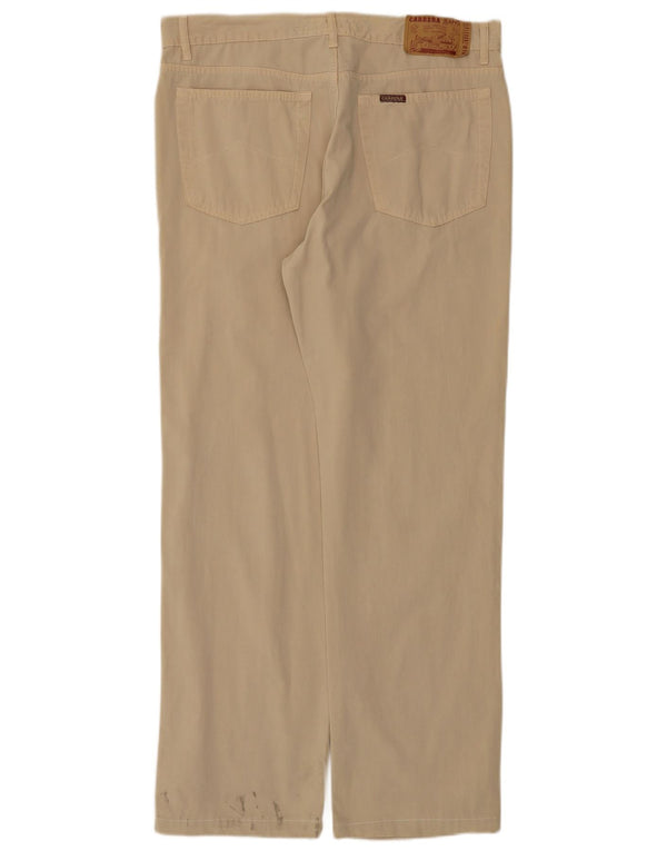 Carrera Ανδρικό ίσιο casual παντελόνι IT 52 XL W34 L30 Μπεζ βαμβακερό