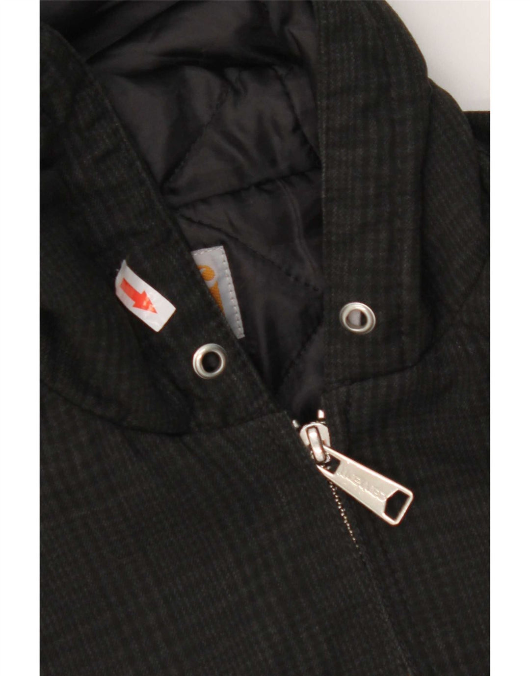 Carhartt Γυναικείο μπουφάν με κουκούλα Bomber UK 6 XS Black Check Polyester