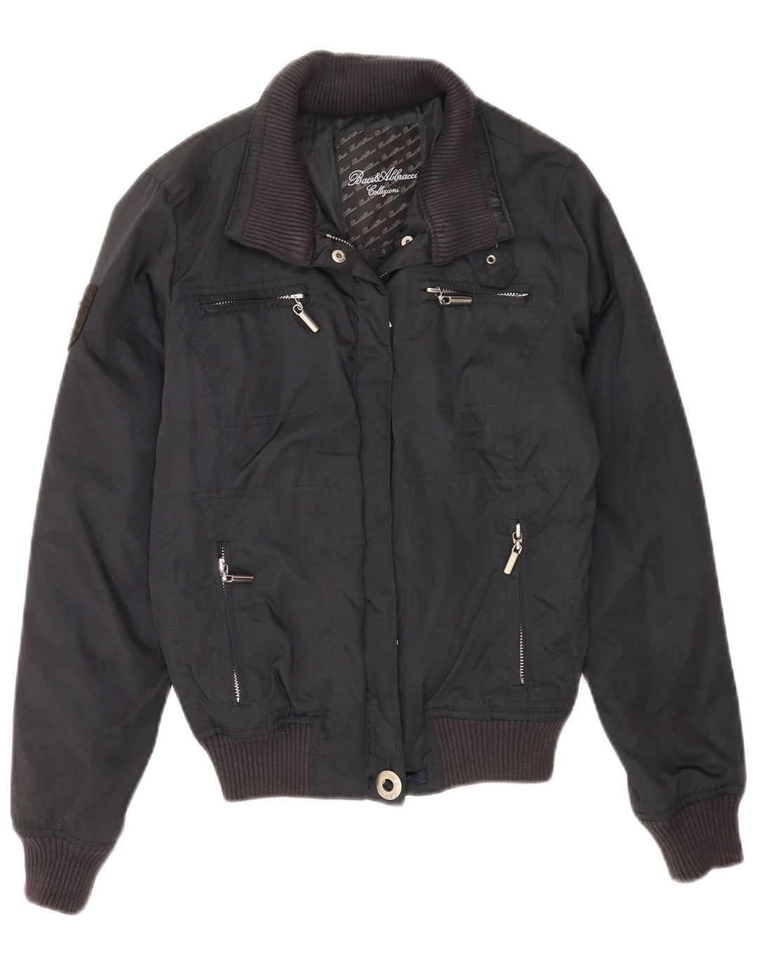 Γυναικείο μπουφάν BACI & ABBRACCI Bomber UK 10 Small Navy Blue Polyester