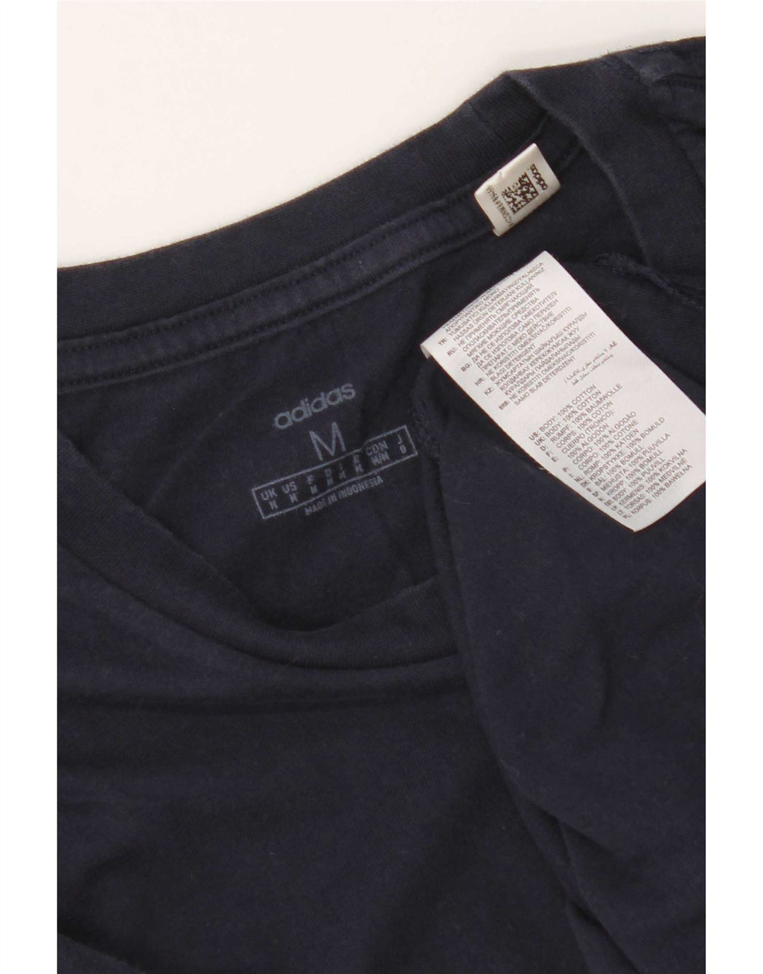 Ανδρικό T-Shirt Adidas Top Βαμβακερό μεσαίο Navy Blue