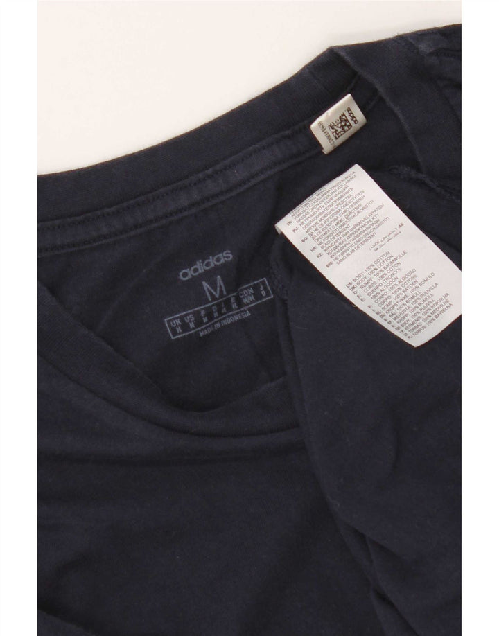 Ανδρικό T-Shirt Adidas Top Βαμβακερό μεσαίο Navy Blue