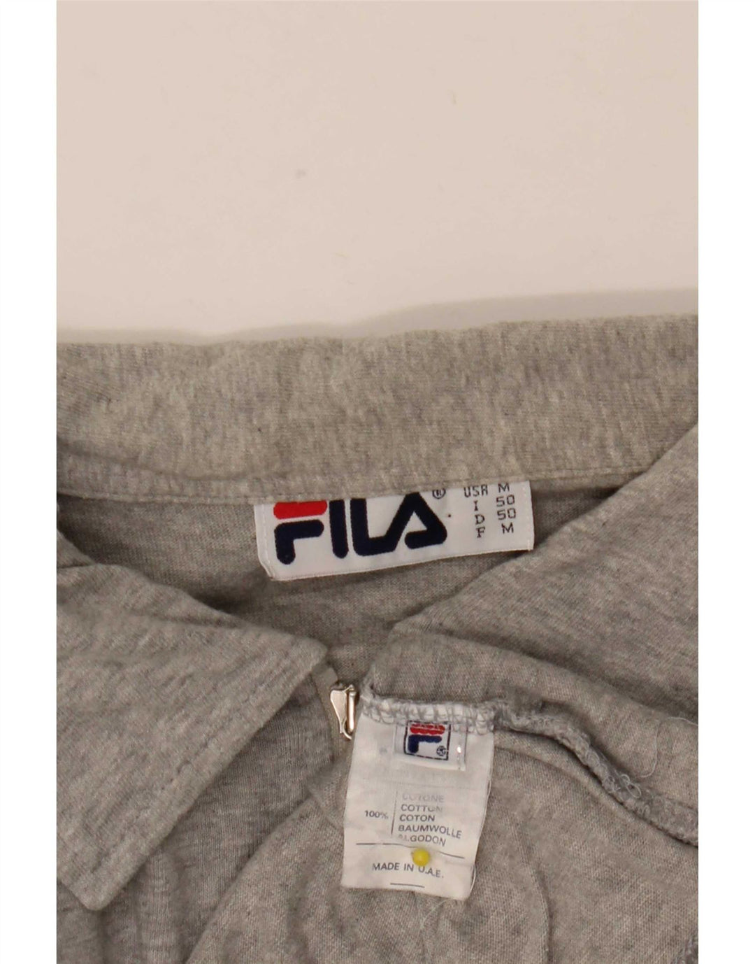 Ανδρική φόρμα Fila Top Jacket IT 50 Medium Grey Cotton