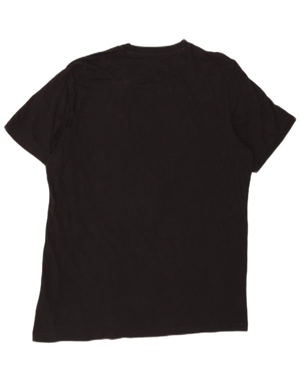 Adidas Mens Graphic T-Shirt Top XL Black Cotton